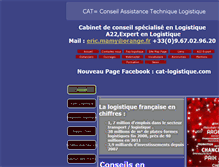Tablet Screenshot of cat-logistique.com